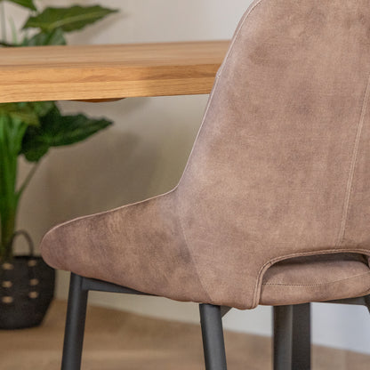 Eetkamerstoel Chili | Velvet Goldy Latte