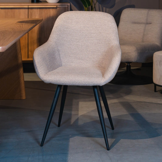 Eetkamerstoel Fender | Naturel Bouclé