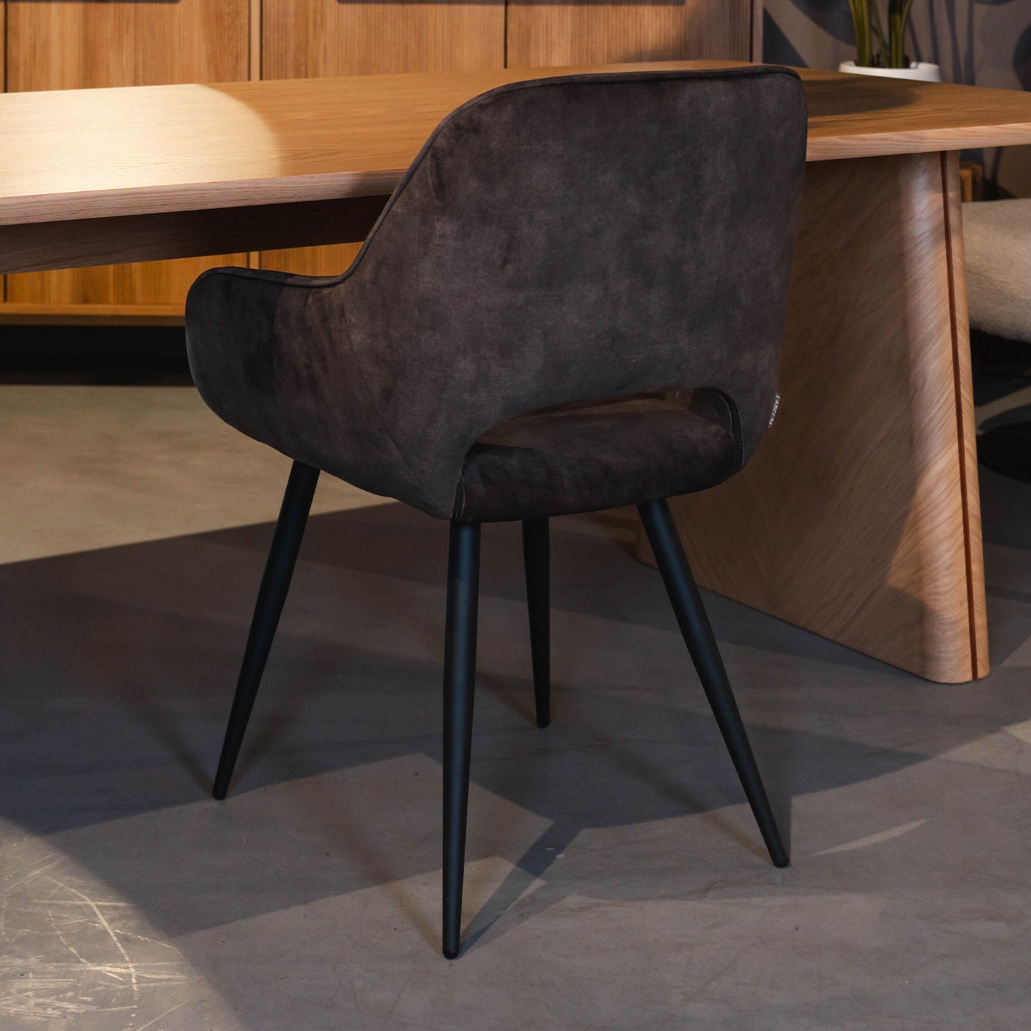 Eetkamerstoel Fer | Antraciet Velours