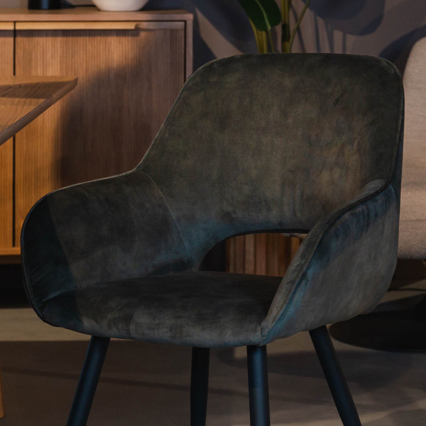 Eetkamerstoel Fer | Hunter Velours