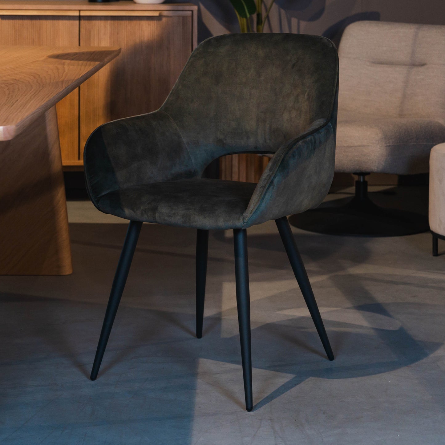 Eetkamerstoel Fer | Hunter Velours