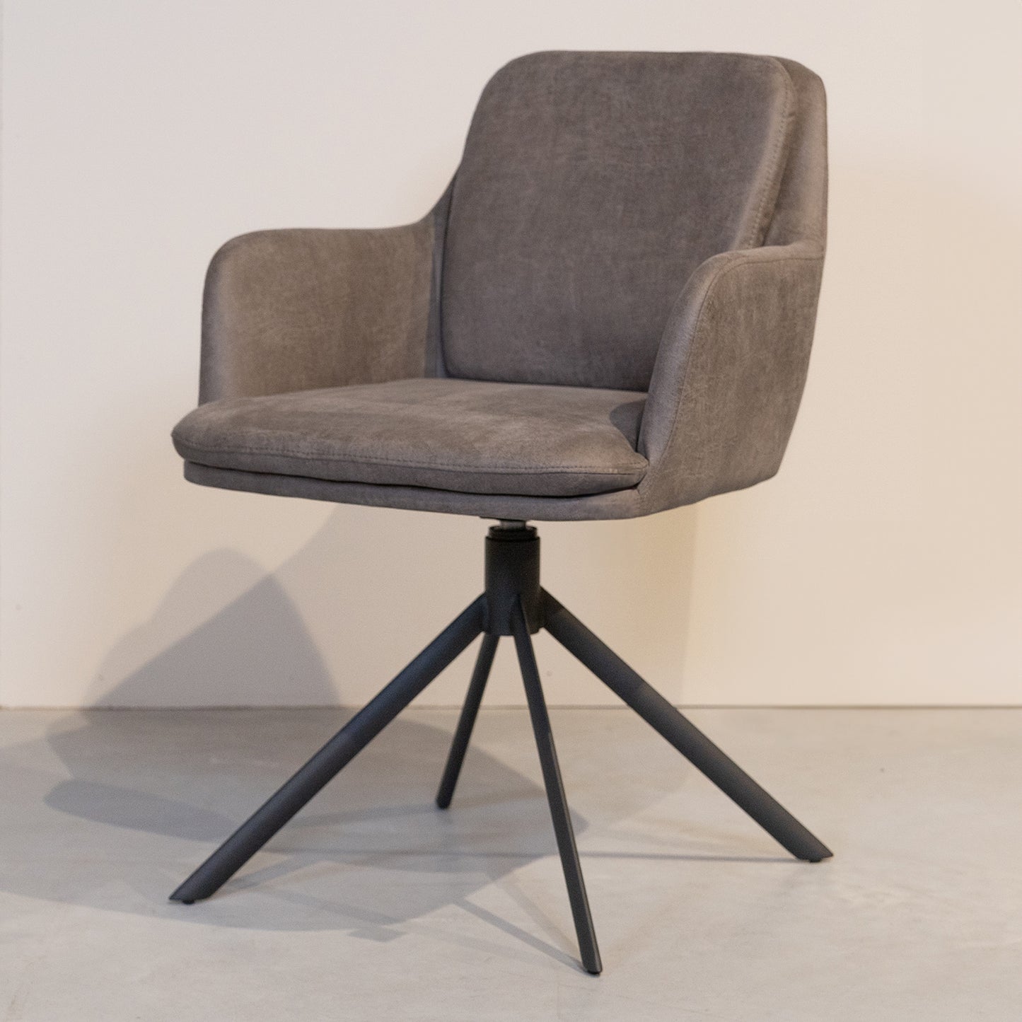 Eetkamerstoel Joy | Taupe Micro Suède