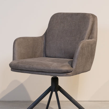 Eetkamerstoel Joy | Taupe Micro Suède