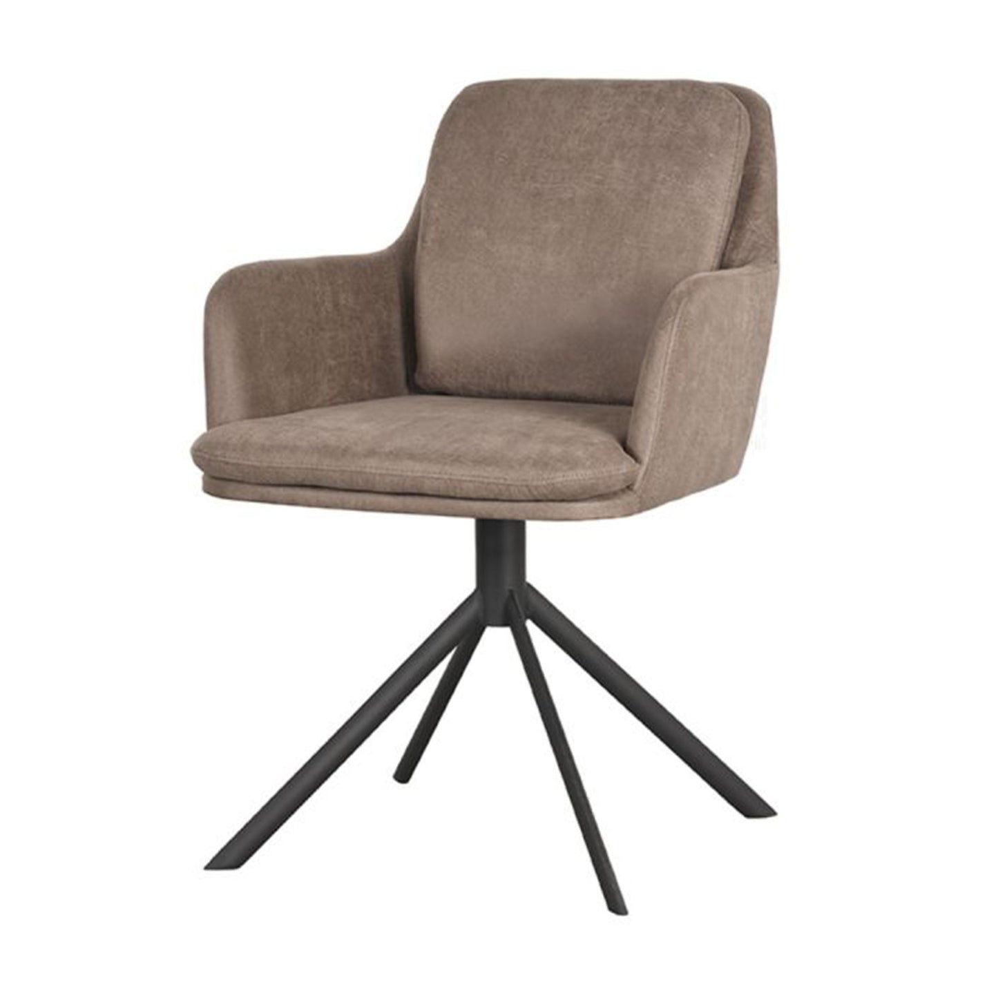 Eetkamerstoel Joy | Taupe Micro Suède