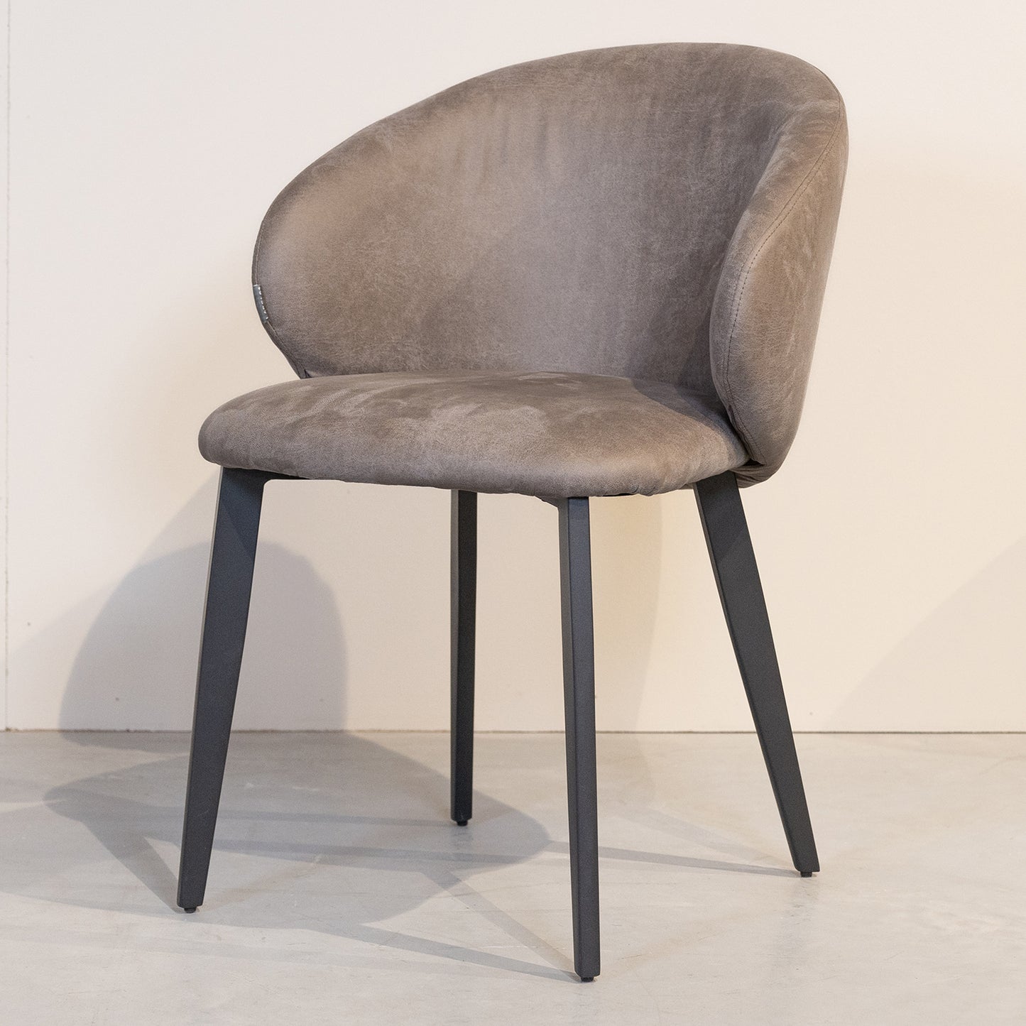 Eetkamerstoel Logan | Taupe Micro Suède