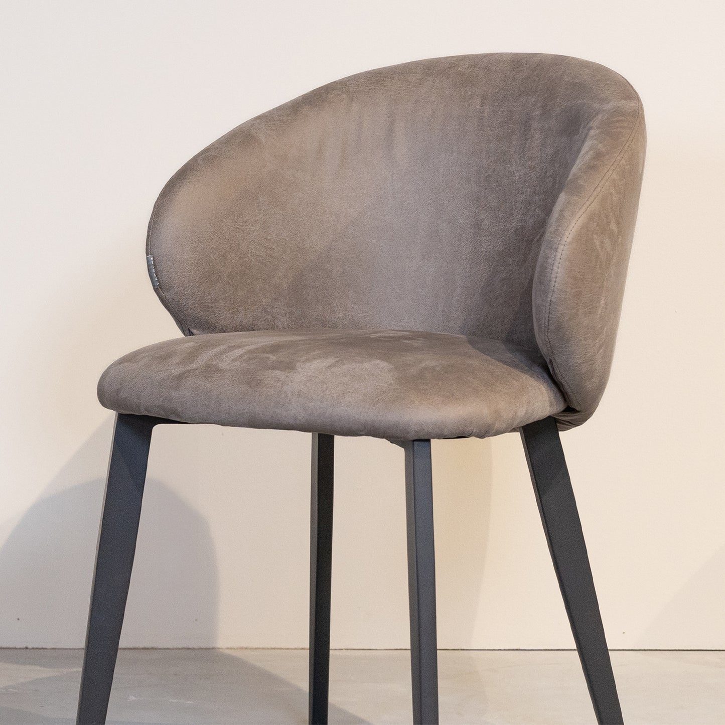 Eetkamerstoel Logan | Taupe Micro Suède
