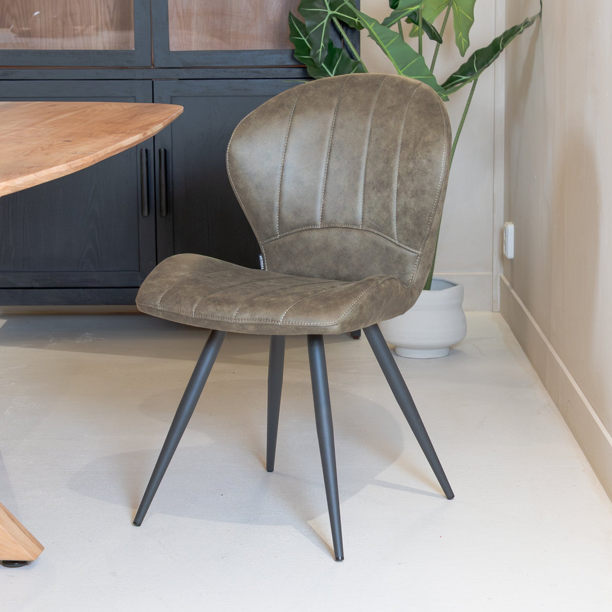 Eetkamerstoel Magic | Softyl Olive | Magazijn leegverkoop