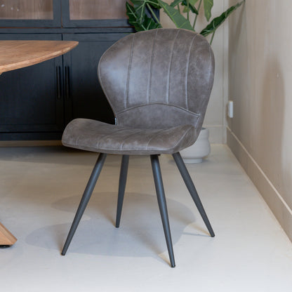 Eetkamerstoel Magic | Softyl Steel | Magazijn leegverkoop