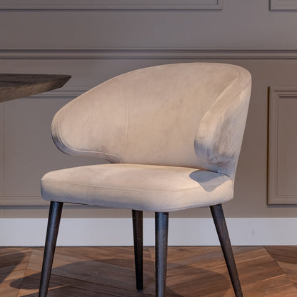 Eetkamerstoel Indigo | Khaki Velvet