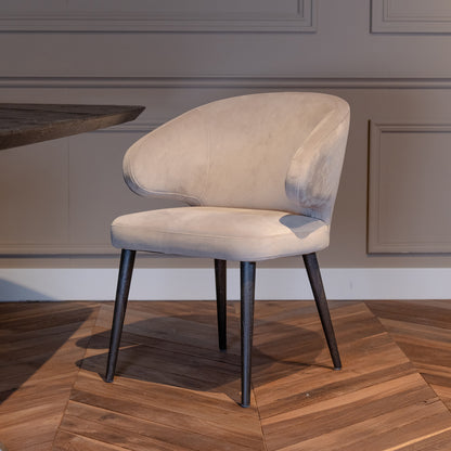 Eetkamerstoel Indigo | Khaki Velvet