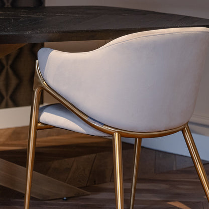 Eetkamerstoel Gwen | Velvet | Brandvertragend