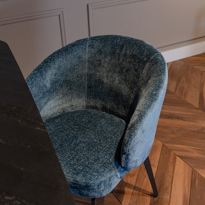 Eetkamerstoel Amphara | Blue Chenille