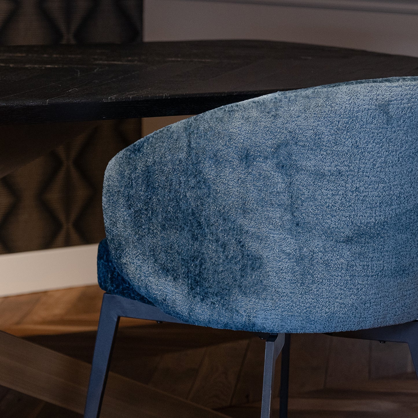 Eetkamerstoel Amphara | Blue Chenille