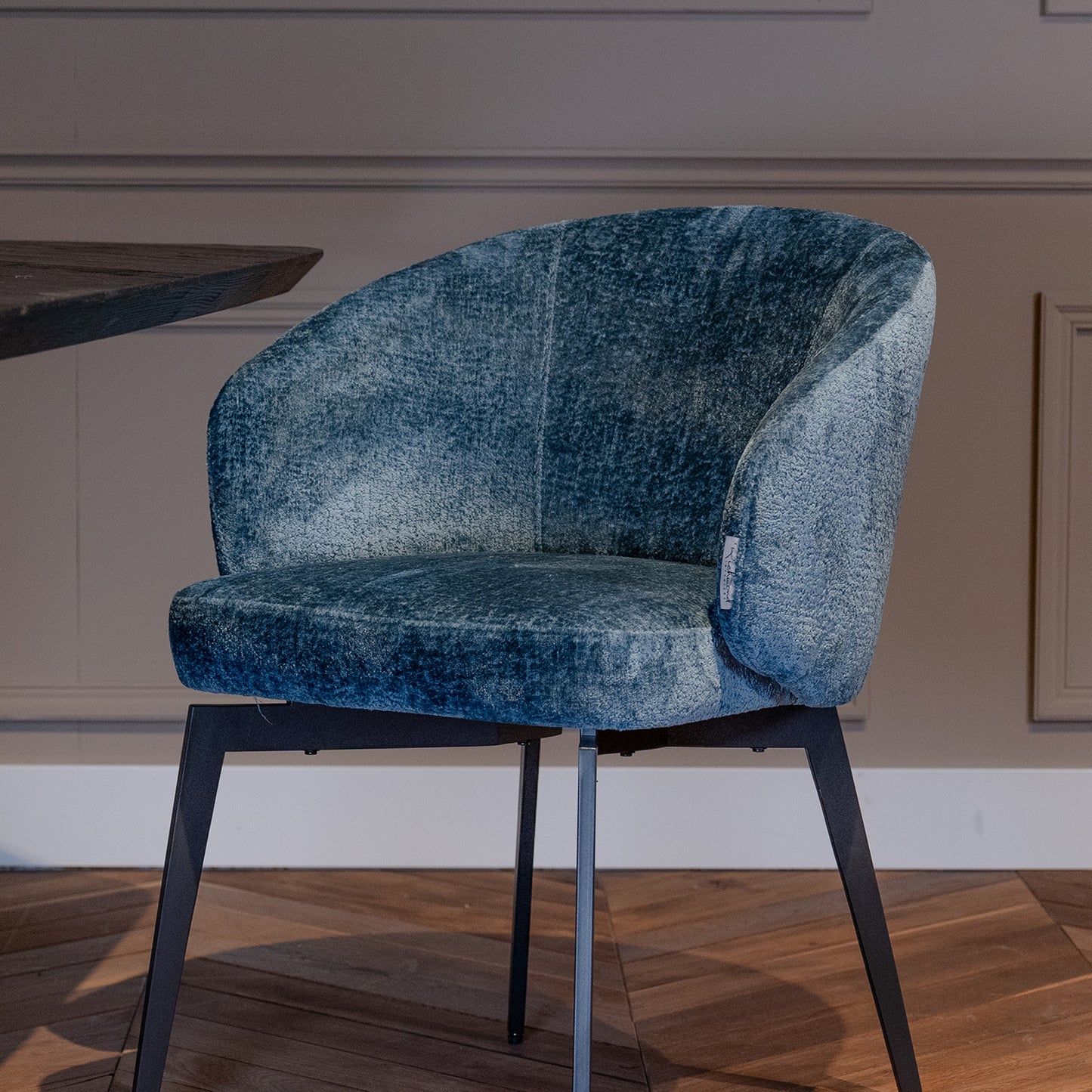 Eetkamerstoel Amphara | Blue Chenille