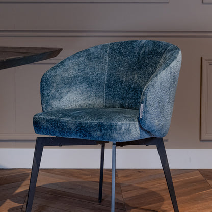 Eetkamerstoel Amphara | Blue Chenille