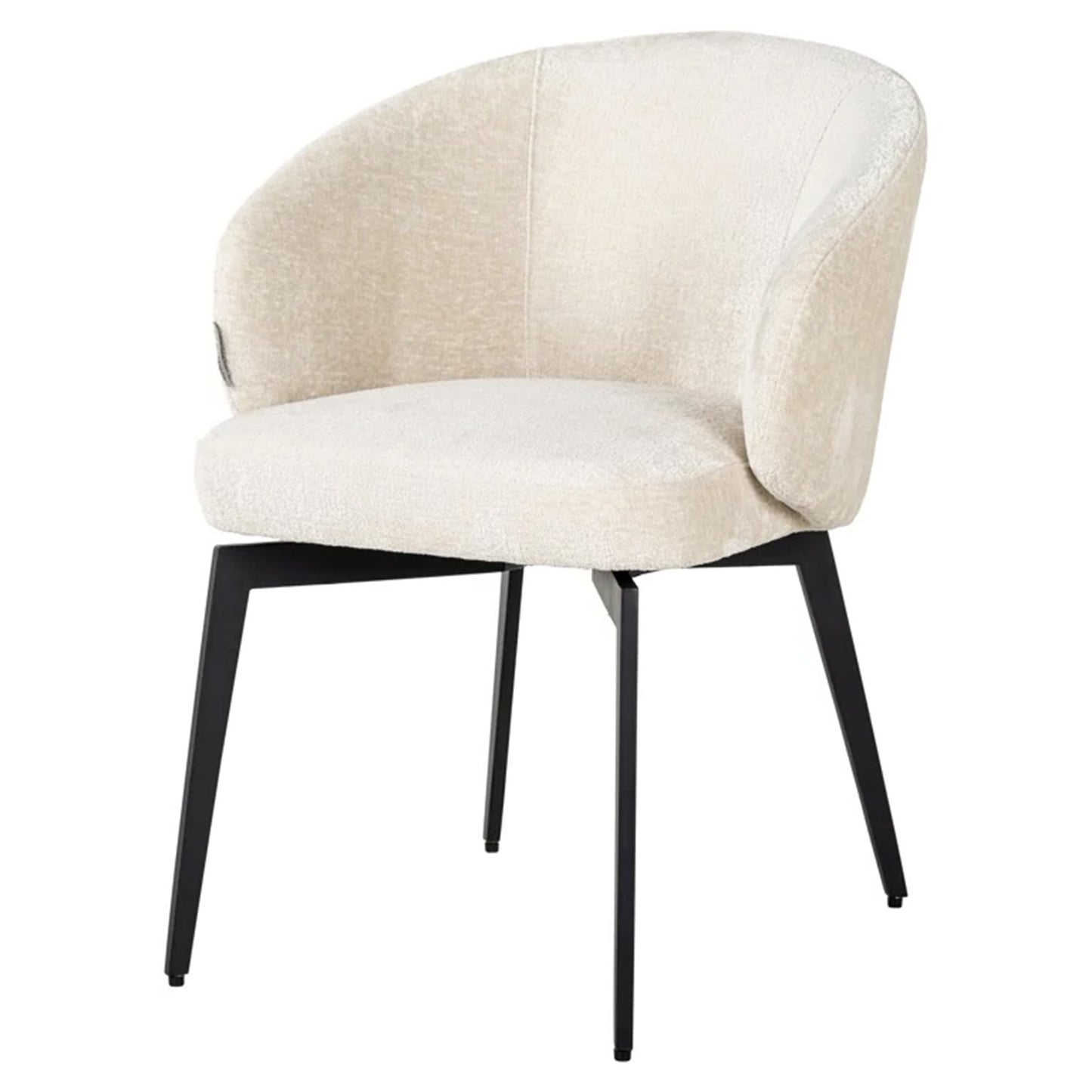 Eetkamerstoel Amphara | White Chenille