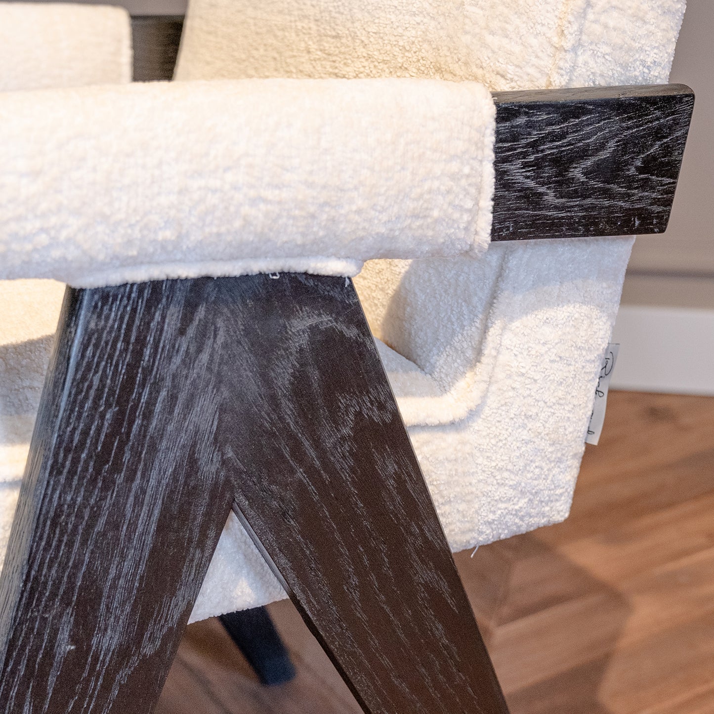 Eetkamerstoel Cooper | White Chenille