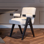 Eetkamerstoel Cooper | White Chenille