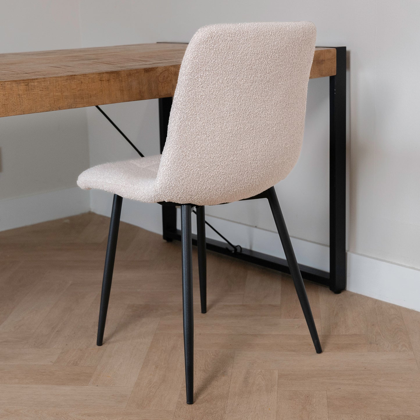 Eetkamerstoel Tess | Bouclé Naturel