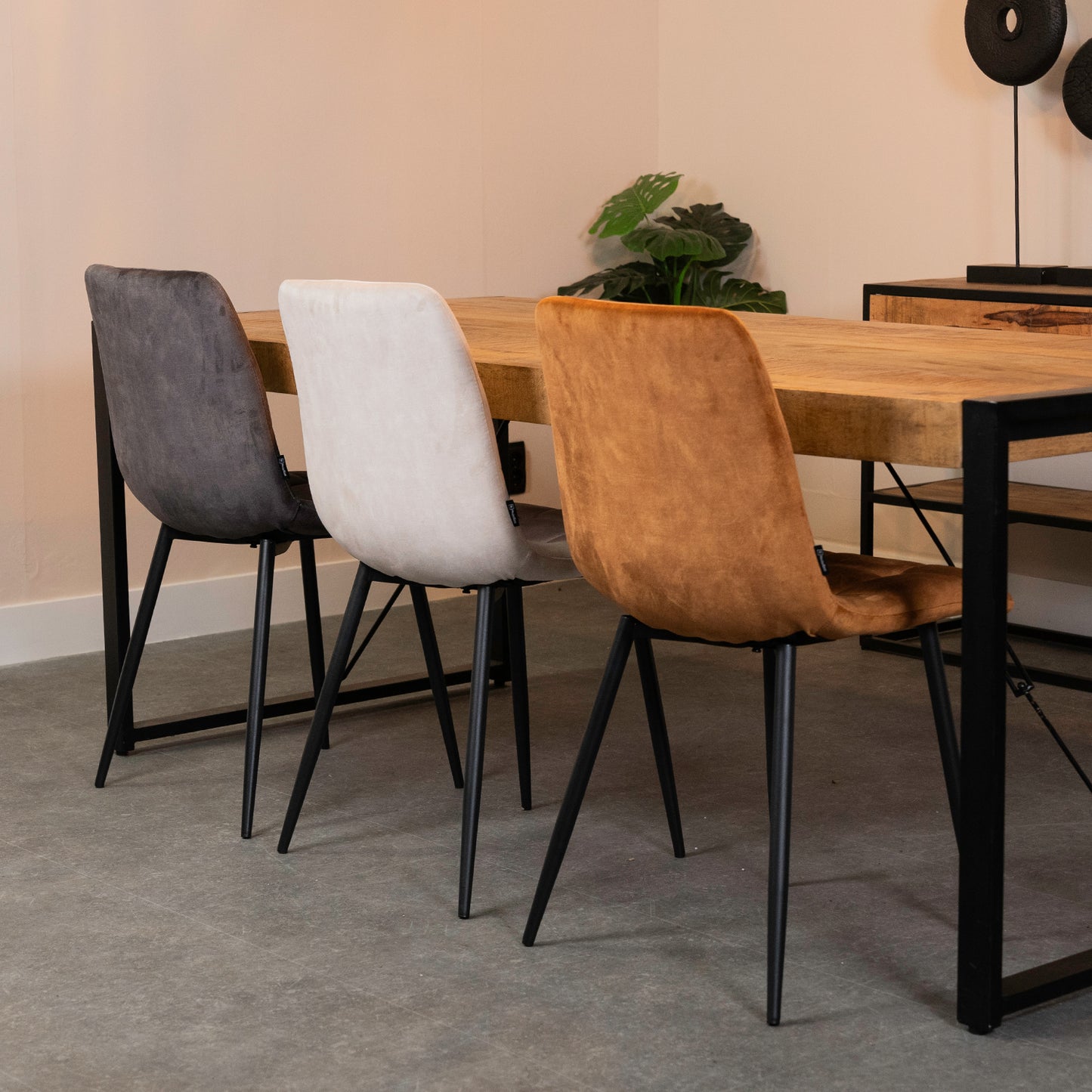 Eetkamerstoel Tess | Velvet Beige