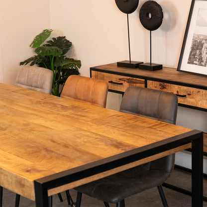 Eetkamerstoel Tess | Micro Suède Cognac