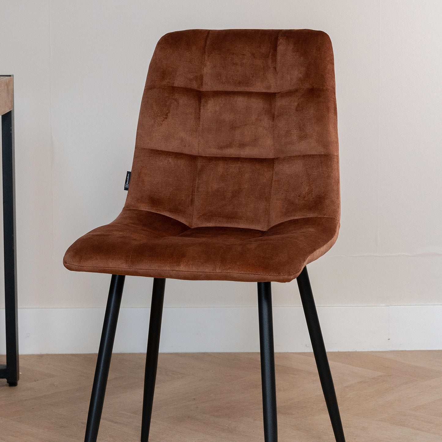 Eetkamerstoel Tess | Velvet Rust