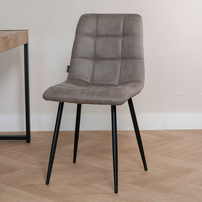 Eetkamerstoel Tess | Micro Suède Taupe