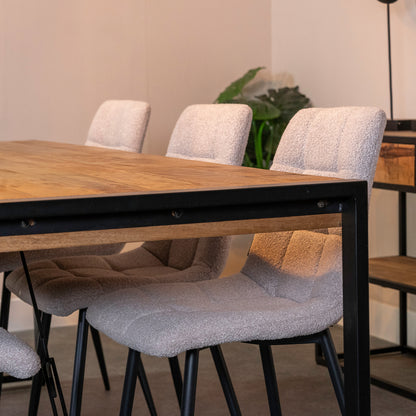 Eetkamerstoel Tess | Bouclé Naturel