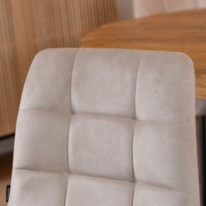 Eetkamerstoel Tess | Velvet Beige