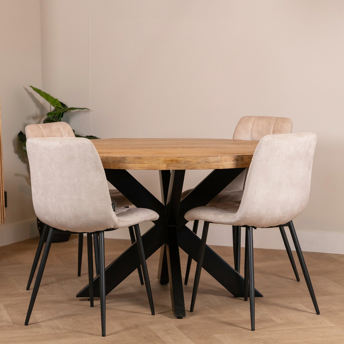 Eetkamerstoel Tess | Velvet Beige