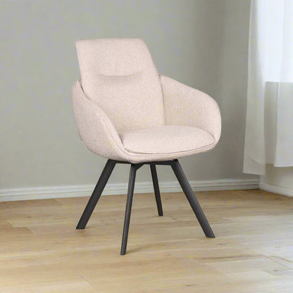 Eetkamerstoel Beauty | Naturel Bouclé