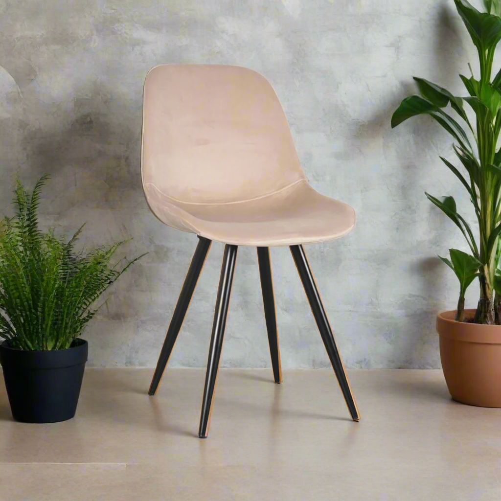 Eetkamerstoel Capri | Zand Velvet