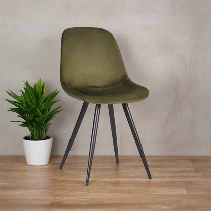 Eetkamerstoel Capri | Groen Velvet