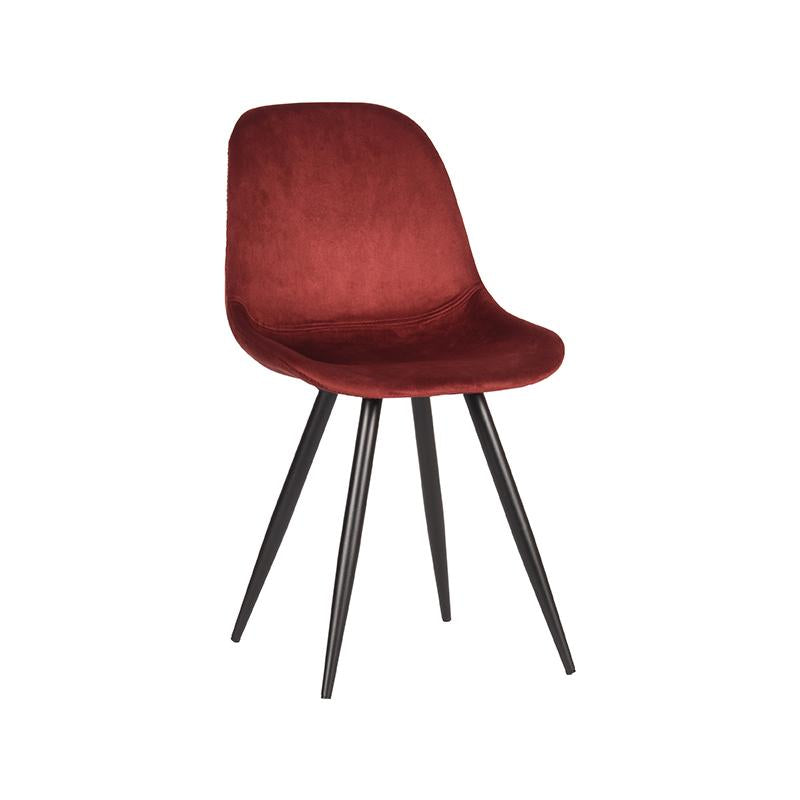Eetkamerstoel Capri | Rood Velvet