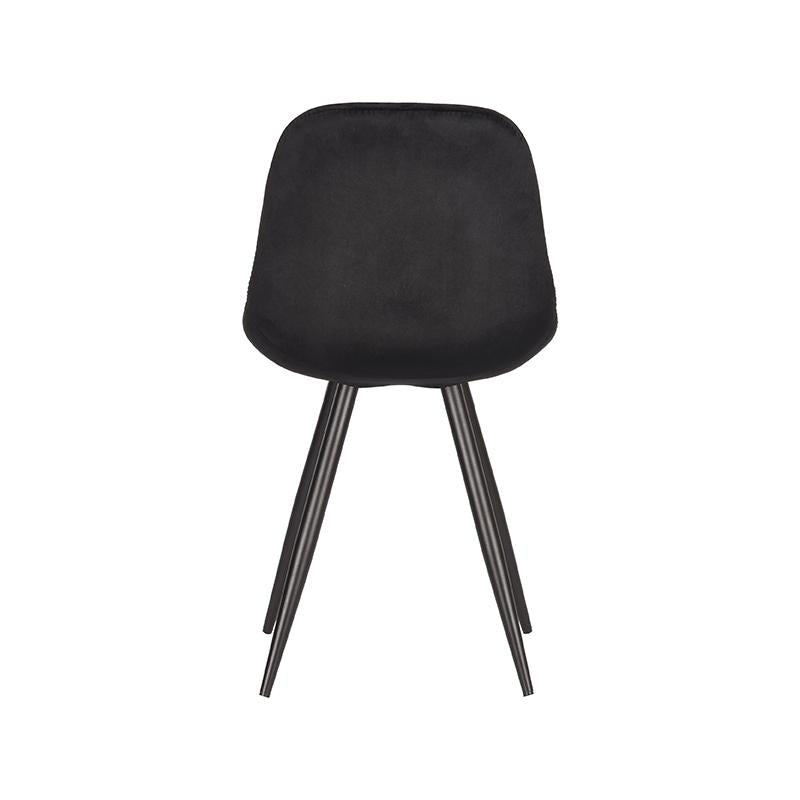 Eetkamerstoel Capri | Zwart Velvet