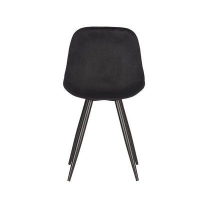 Eetkamerstoel Capri | Zwart Velvet
