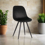 Eetkamerstoel Capri | Zwart Velvet