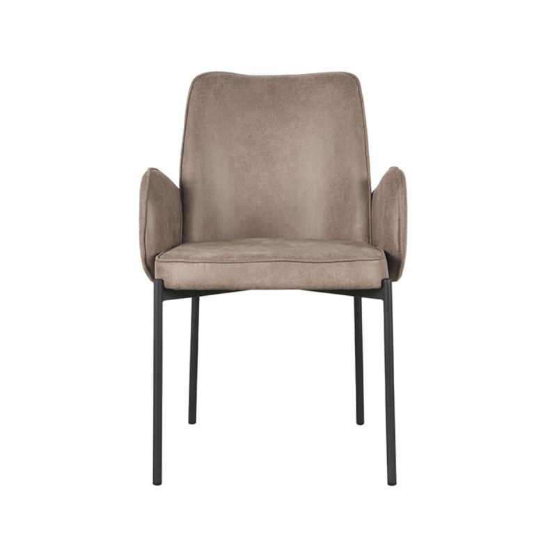 Eetkamerstoel Joni | Taupe Micro Suède