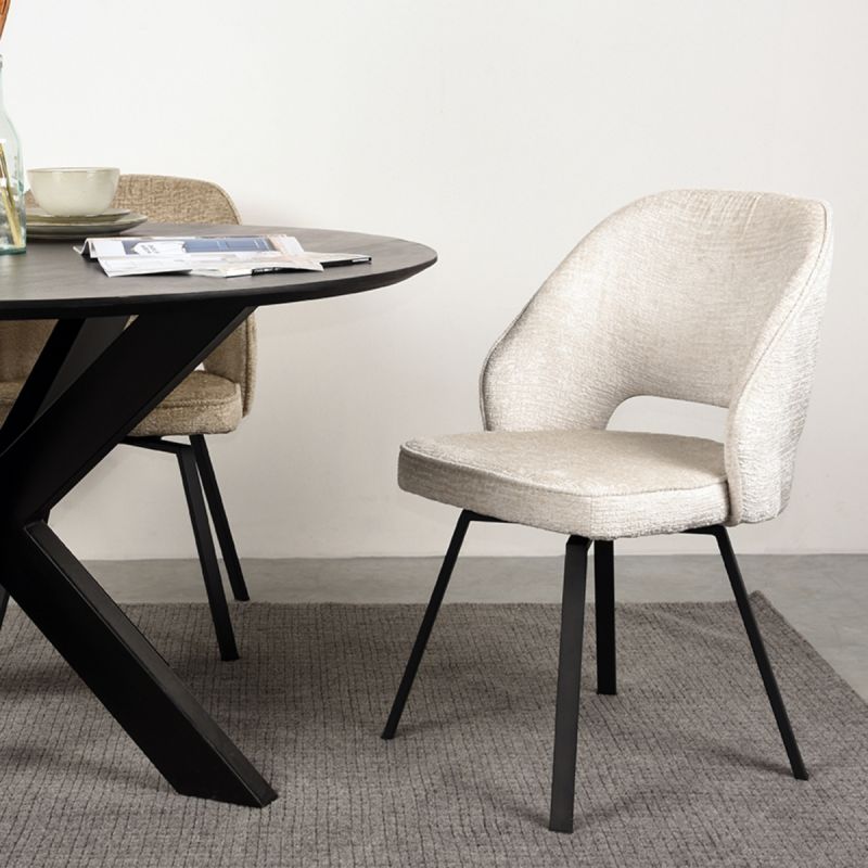 Eetkamerstoel Lewis | Crème Elegance