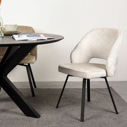 Eetkamerstoel Lewis | Crème Elegance