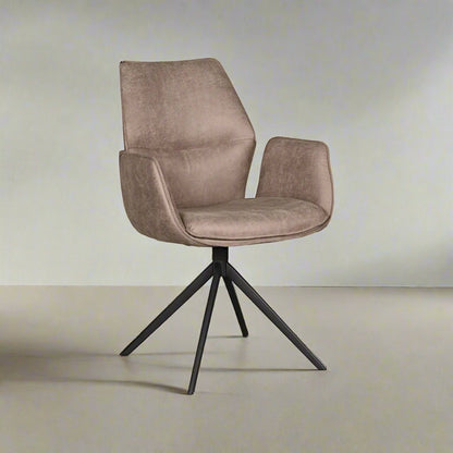 Eetkamerstoel Mellow | Taupe Microvezel