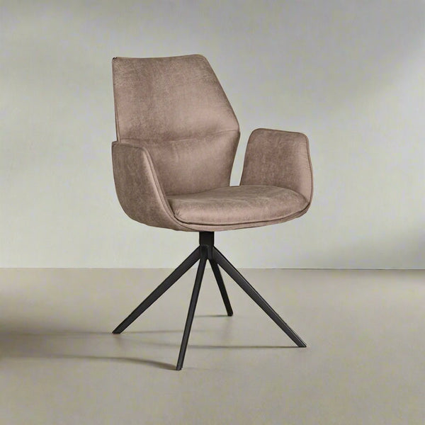 Eetkamerstoel Mellow | Taupe Microvezel