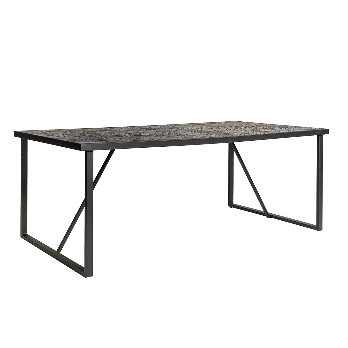 Eetkamertafel Foxton | Zwart Teak