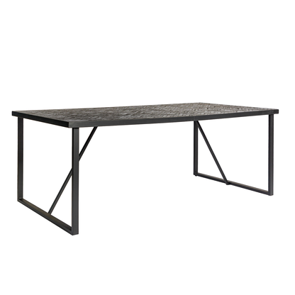 Eetkamertafel Foxton | Zwart Teak