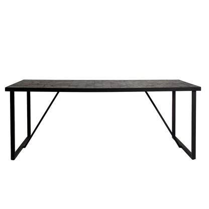 Eetkamertafel Foxton | Zwart Teak