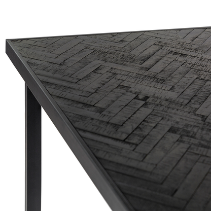 Eetkamertafel Foxton | Zwart Teak