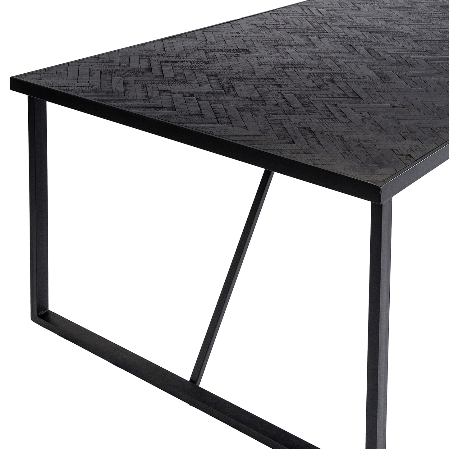 Eetkamertafel Foxton | Zwart Teak