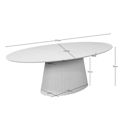 Eettafel Solana | Deens Ovaal | Bruin