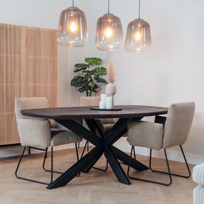 Eettafel Floor | Deens Ovaal | Zwart