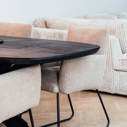 Eettafel Floor | Deens Ovaal | Zwart